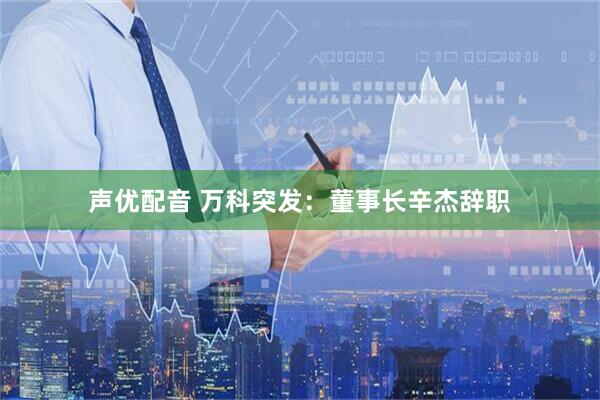 声优配音 万科突发：董事长辛杰辞职