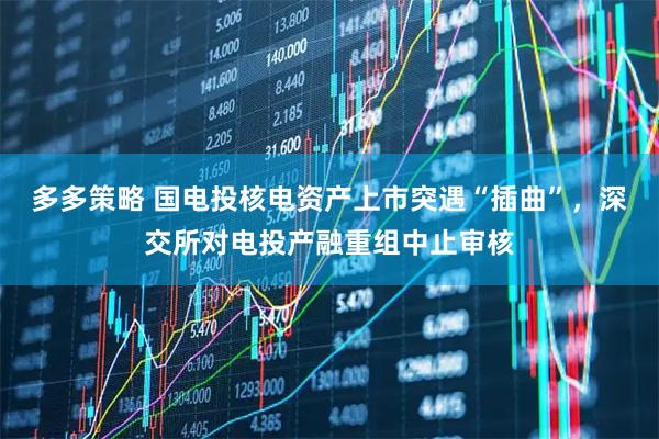 多多策略 国电投核电资产上市突遇“插曲”，深交所对电投产融重组中止审核