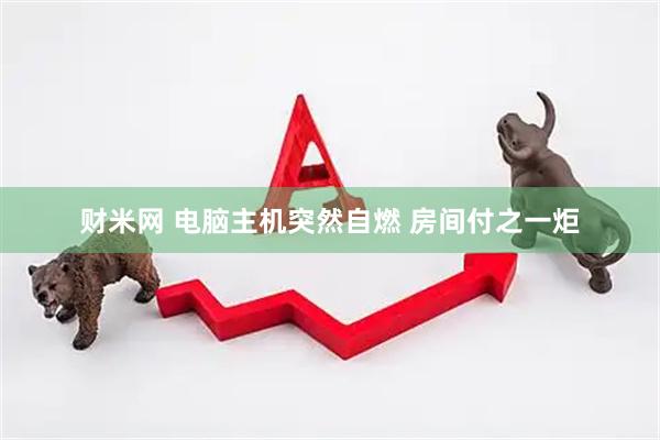 财米网 电脑主机突然自燃 房间付之一炬