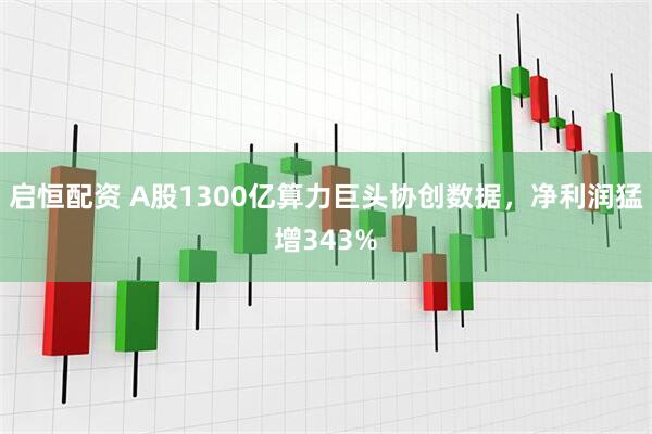 启恒配资 A股1300亿算力巨头协创数据，净利润猛增343%